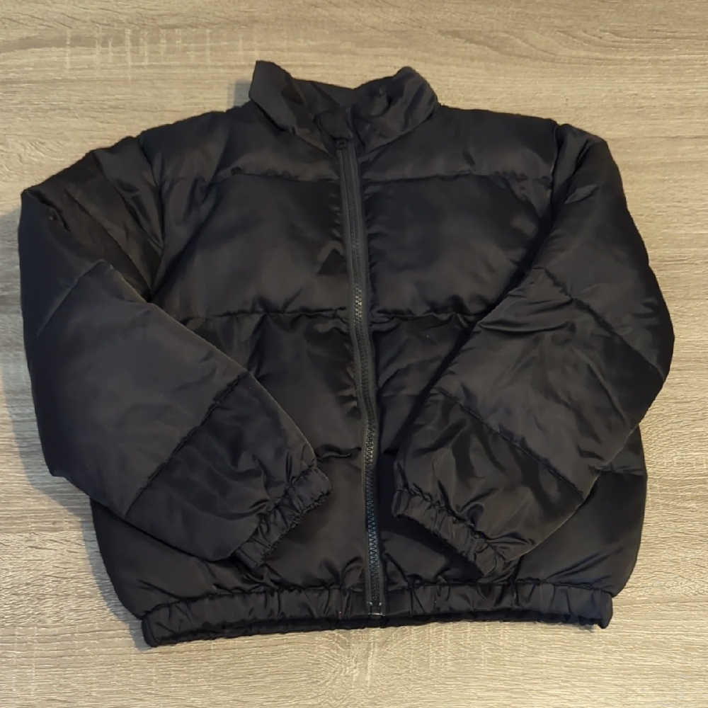 Kids Black Puffer Jacket